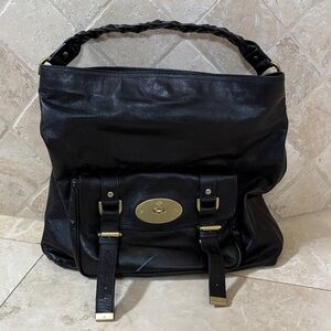 Vintage Mulberry Black Leather Bag
